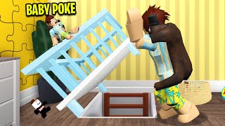 I Found Baby Pokes Secret Underground Home Roblox [upl. by Rouvin]