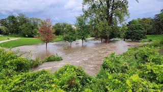 Rainstorm and Floods  Kingsville Ontario 2023 [upl. by Shurwood]