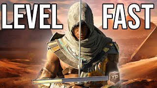 AC Origins  BEST XP FARMS  LEVEL UP FAST 2021 [upl. by Airbma557]