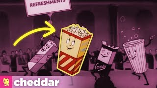 How Popcorn Went From Banned to Saving Movies  Cheddar Explains [upl. by Yleoj131]