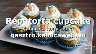 Répatorta cupcake recept videó  Kabóca a konyhában [upl. by Ahearn503]