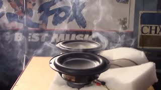 Bazooka Tube Subwoofer Teardown and Blowout [upl. by Cheke964]