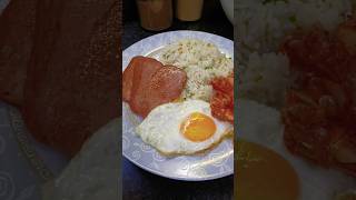 Spamsilog tara breakfast breakfast shortsvideo spamsilog recipe fyp [upl. by Kimbell134]