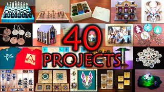 40 Laser Cutter Projects and the Skills They Teach [upl. by Paehpos]