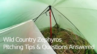 Wild Country  Zephyros 1 Tent  Pitching Tips amp Questions Answered [upl. by Yrtneg]