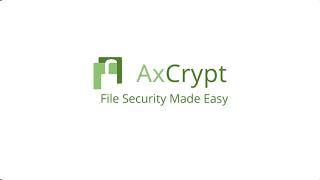 AxCrypt  Password Management [upl. by Nyladgam903]