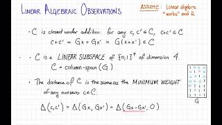 Lecture 2 Video 1 Hamming Code Revisited [upl. by Yduj]