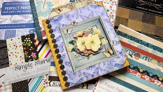 Use Up Your 6x6 Paper Pad  Mini Album Tutorial [upl. by Ocsicnarf]