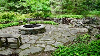 Stone Fire Pit and Patio [upl. by Leoline]