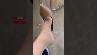 Girls socks feet  nylon shoes  feet fashionablefeet footwear womensshoes heels shoelover [upl. by Dviad]