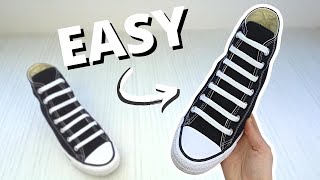 HOW TO BAR LACE CONVERSE EASY Way [upl. by Parrott680]