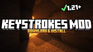 How To Install KeyStrokes Mod in Minecraft 1213 [upl. by Tolmach395]