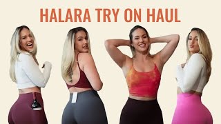 Halara Leggings Try On Haul  Featuring Pockets Tummy Control Butt Lifting and Seamless Styles [upl. by Neve925]