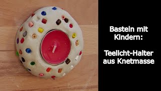 Weihnachtsgeschenke  Basteln mit Kindern einfacher TeelichtHalter  schon für ganz kleine Kids [upl. by Neiluj]