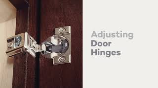 How to Adjust KraftMaid Cabinet Door Hinges [upl. by Montana]