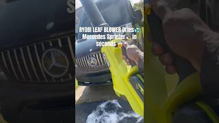 RYOBI LEAF BLOWER Dries 💦 Mercedes Sprinter💫 in seconds [upl. by Ghiselin]