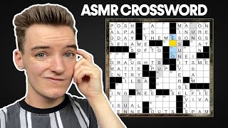 ASMR Solving a Crossword Puzzle [upl. by Ahsia374]