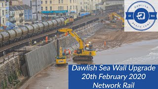 Dawlish Sea Wall Upgrade Network Rail 4K UHD [upl. by Hendel]