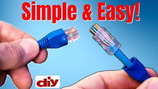 Wiring Up Ethernet Plugs The Easy Way  How To Make An Ethernet Cable 2022 [upl. by Teragram]