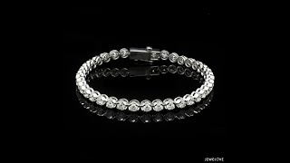 18Pointer Diamond Tennis Bracelet JL PTB 755  Jewelove [upl. by Gilligan101]