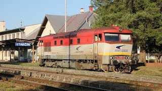 ŽSSK Bardotka 751056 nákladný vlak do Stakčín  Slovak Railways freight train Diesellok Güterzug [upl. by Eornom]