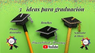 3 IDEAS PARA RECUERDOS DE 👩‍🎓👨‍🎓 GRADUACION 💓 [upl. by Bolen]