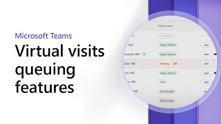 Virtual visits queuing features in Microsoft Teams [upl. by Ngo]