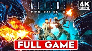 ALIENS FIRETEAM ELITE Gameplay Walkthrough Part 1 FULL GAME 4K 60FPS PC  No Commentary [upl. by Felike]