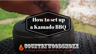 How to light and setup a Kamado Ceramic BBQ [upl. by Novia]