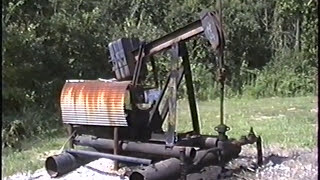 Oil field pump jacks and a quotdawgquot near Olney IL 1994 [upl. by Thomasin]