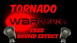 EAS Tornado Warning Sound Effect Free To Use [upl. by Naihtniroc]