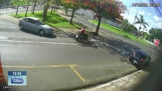 Motorista faz conversão proibida e atinge motociclista na avenida Brasil em Franca [upl. by Irabaj]