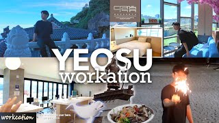 Escaping Seoul Burnout Workcation in Yeosu vlog [upl. by Ahsemrac]