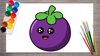 How to Draw a Brinjal Easy  Eggplant Drawing  Vegetable Drawing [upl. by Culbert]