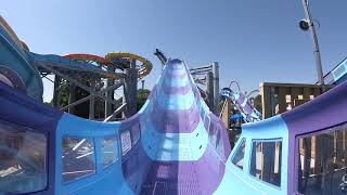 Hersheyparks new Breakers Edge water coaster ride POV family travel [upl. by Nikral]