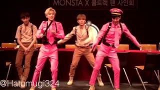 Sistar and Monsta X  Wonho and Shownu dance Shake It [upl. by Akenehs408]