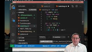 Pattern Matching with Lists  OCaml Programming  Chapter 3 Video 8 [upl. by Thalassa669]