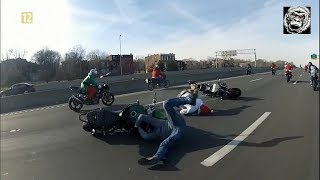 Najgroźniejsi kierowcy cz 5  wypadki z udziałem motocykli [upl. by Eiramanel]