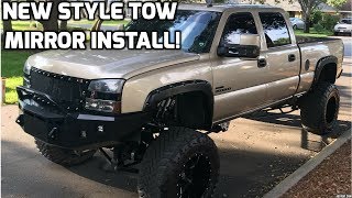 HOW TO install and level new style tow mirrors on DURAMAX [upl. by Nawed]