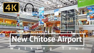 New Chitose Airport is a Huge Shopping Mall  Hokkaido Japan 4KBinaural [upl. by Anil]