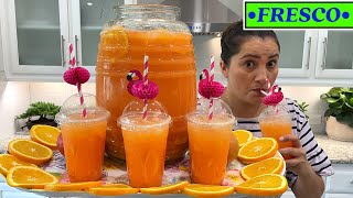 Agua fresca de mango con naranja [upl. by Ssalguod]