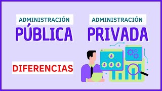 Administración Pública y Privada DIFERENCIAS [upl. by Marden]