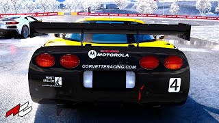 ASSETTO CORSA  Chevrolet Corvette C5R Sound Mod On Glassy Roads of Algarve Portimao [upl. by Nelehyram962]