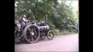 Traction engine Pedler and steam roller Angela tackle Stoneleigh Hill [upl. by Allemat259]