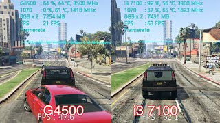 Pentium G4500 VS i3 7100  GTX1070 Game Test [upl. by Puttergill]