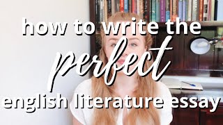 How To Plan Write amp Edit An English Literature Essay  Study Guide [upl. by Jat]