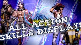 Borderlands Pre Sequel ALL CHARACTERS ACTION SKILLS [upl. by Ayahsal]