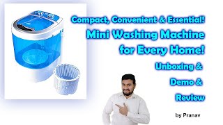 Compact Convenient amp Essential Mini Washing Machine for Every Home Unboxing amp Demo amp Review [upl. by Ddarb]