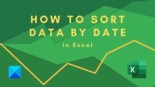 How to Sort Data by Date in Excel [upl. by Ikir]