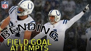 Craziest Bending Field Goals Attempts of AllTime  NFL Highlights [upl. by Seroka569]